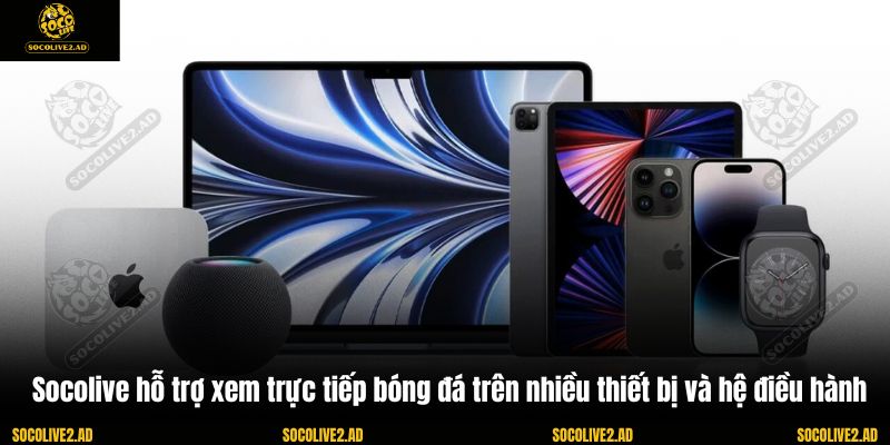 Socolive hỗ trợ xem trực tiếp bóng đá trên nhiều thiết bị và hệ điều hành